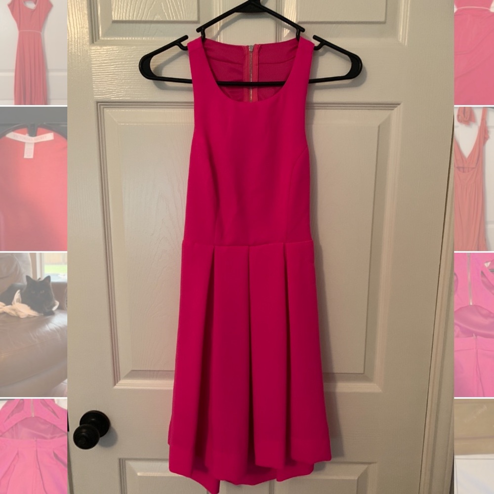 Hot pink dress